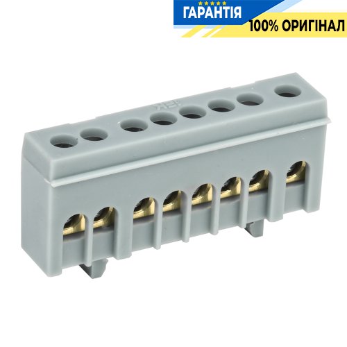 Шина L «фаза» в корп. изол. на DIN-рейку ШНИ-6х9-8-К-Ср IEK, (YNN10-69-8KD-K02)