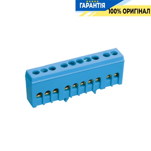 Шина N «ноль» в корп. изол. на DIN-рейку ШНИ-6х9-10-К-C IEK, (YNN10-69-10KD-K07)