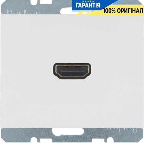 HDMI-розетка, полярная белизна, «K.1» Berker 3315427009