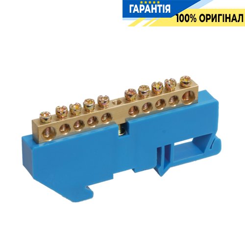 Шина N «ноль» на DIN-изол. ШНИ-6х9-10-Д-C IEK, (YNN10-69-10D-K07)
