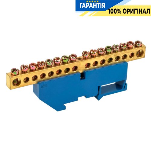 Шина N «ноль» на DIN-изол. ШНИ-8х12-16-Д-C IEK, (YNN10-812-16D-K07)