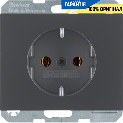 Розетка з з/к, антрацит, 16А / 250В Berker K.1 47157006