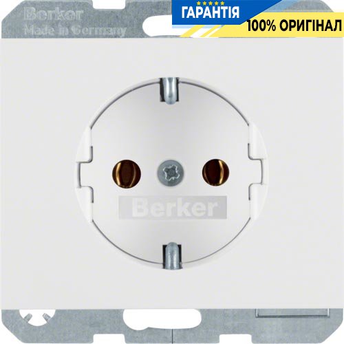 Розетка з з/к, полярно-біла, 16А / 250В Berker K.1 47157009