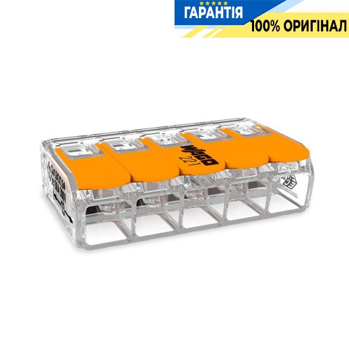 З'єднувальна клема Wago 5а. до 6 мм²² (41А) 221-615