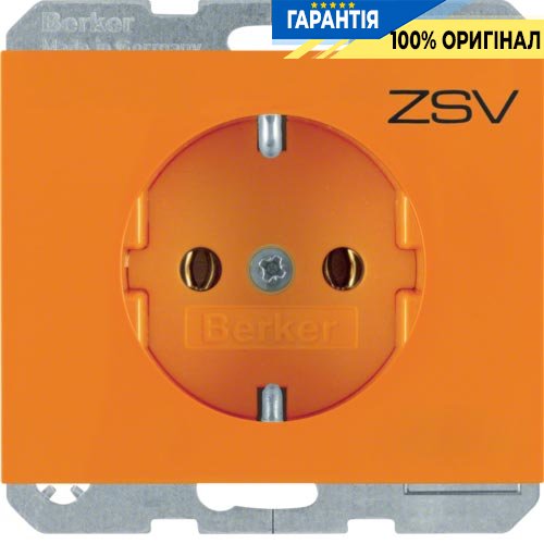 Розетка з з/к, помаранчева, 16А / 250В Berker K.1 47157014