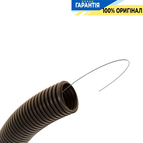 Труба ПНТ гибкая гофрированная ДКС ∅32мм., усиленная с протяжкой, цвет черный (11532A)