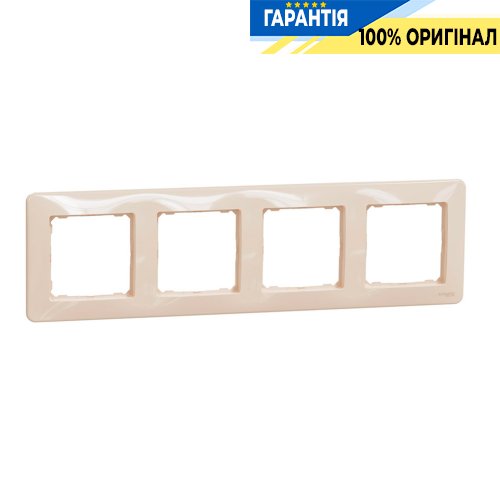 Рамка 4-місна Schneider Electric «Sedna Design» SDD312804, колір - бежевий