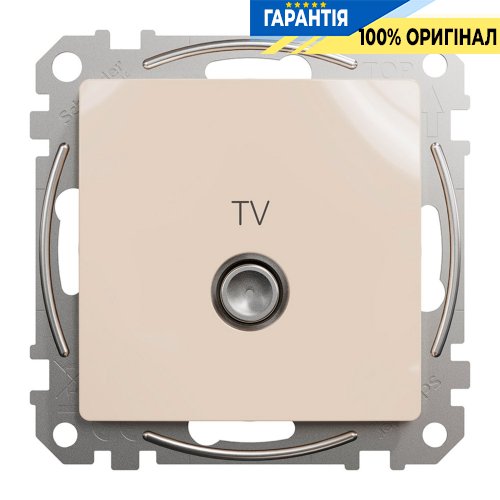 Розетка TV кінцева 4дб Schneider Electric "Sedna Design" SDD112471, колір - бежевий