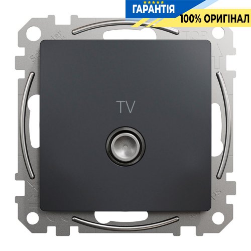 Розетка TV кінцева 4дб Schneider Electric Sedna Design SDD114471, колір - чорний