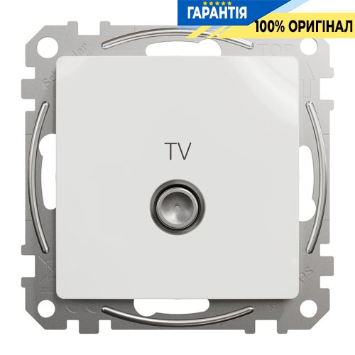 Розетка TV кінцева 4дб Schneider Electric "Sedna Design" SDD111471, колір - білий
