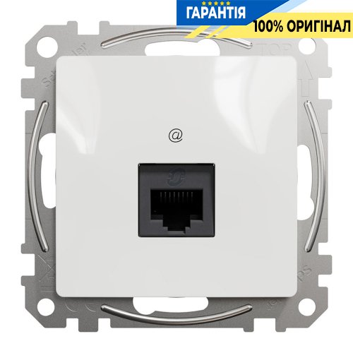Комп'ютерна розетка RJ45 кат. 5е UTP Schneider Electric "Sedna Design" SDD111451, колір - білий