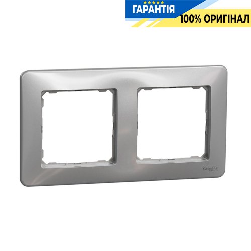 Рамка 2-місна Schneider Electric "Sedna Design" SDD313802, колір - алюміній