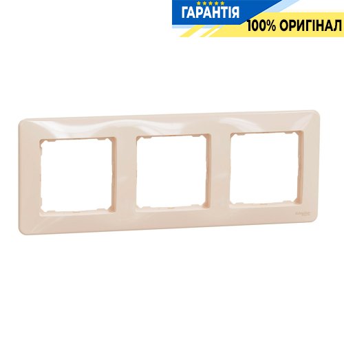 Рамка 3-місна Schneider Electric «Sedna Design» SDD312803, колір - бежевий