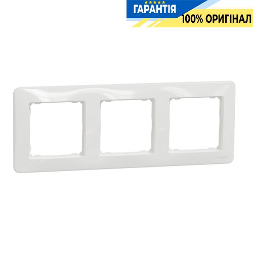Рамка 3-місна Schneider Electric "Sedna Design" SDD311803, колір - білий
