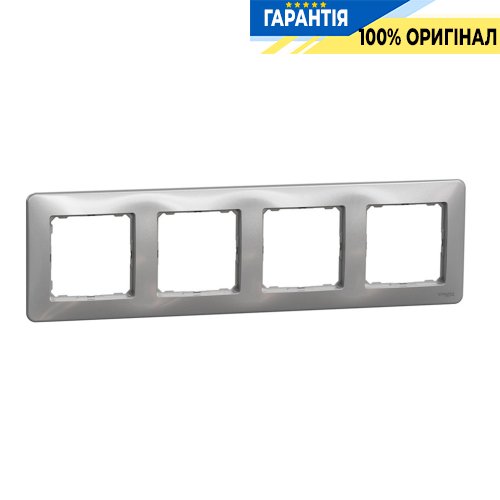 Рамка 4-місна Schneider Electric "Sedna Design" SDD313804, колір - алюміній