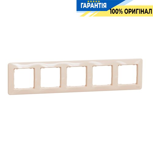 Рамка 5-місна Schneider Electric «Sedna Design» SDD312805, колір - бежевий