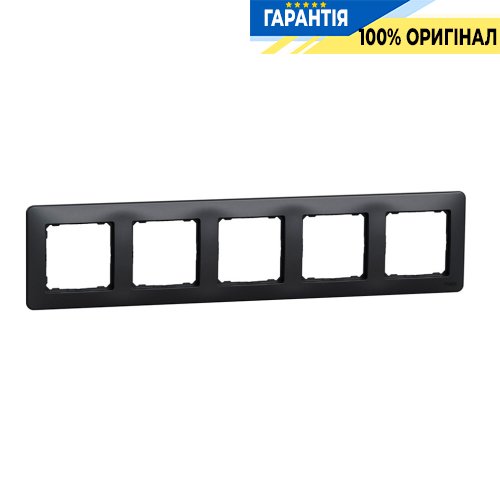 Рамка 5-місна Schneider Electric Sedna Design SDD314805, колір - чорний