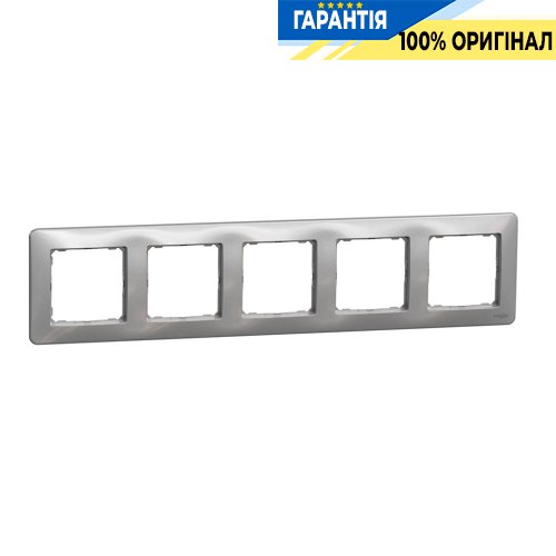 Рамка 5-місна Schneider Electric Sedna Design SDD313805, колір - алюміній