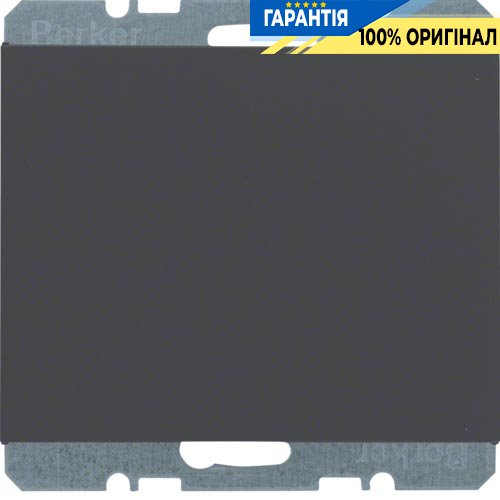 Заглушка с центральной панелью, с цоколем, антрацит, K.1, Berker 6710457006
