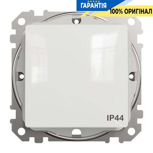 Перемикач 1-кл IP44 Schneider Electric Sedna Design SDD211106, колір - білий