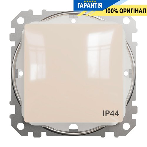 Перемикач 1-кл IP44 Schneider Electric Sedna Design SDD212106, колір - бежевий