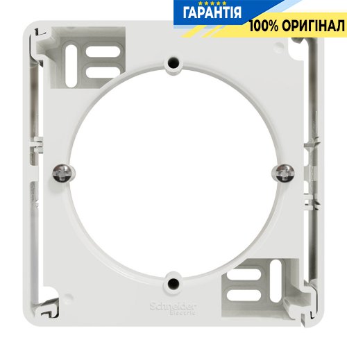 Коробка для поверхневого монтажу 1-пост Schneider Electric «Sedna Design» SDD111901, колір - білий