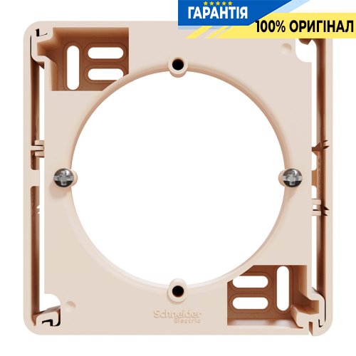 Коробка для поверхневого монтажу 1-пост Schneider Electric «Sedna Design» SDD112901, колір - бежевий