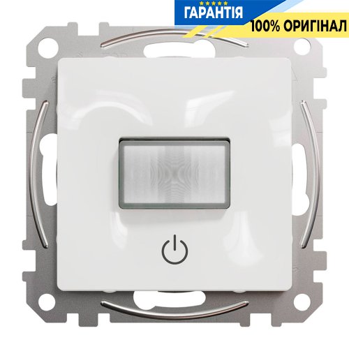 Датчик руху з вимикачем 10 A Schneider Electric Sedna Design SDD111504, колір - білий