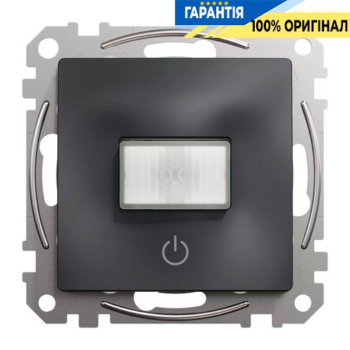 Датчик руху з вимикачем 10 A Schneider Electric Sedna Design SDD114504, колір - чорний