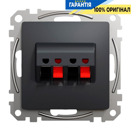 Аудіорозетка Schneider Electric "Sedna Design" SDD114411, колір - чорний