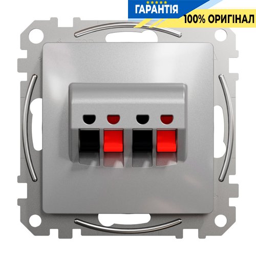 Аудіорозетка Schneider Electric Sedna Design SDD113411, колір - алюміній
