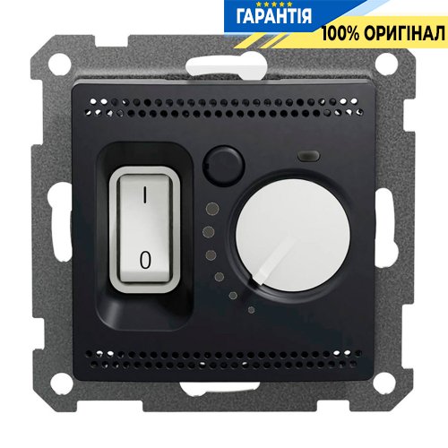Термостат для теплої підлоги 16A Schneider Electric Sedna Design SDD114507, колір - чорний