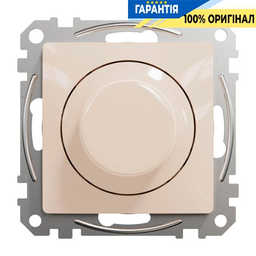 Універсальний поворотний димер для Led ламп Schneider Electric «Sedna Design» SDD112502, колір - бежевий