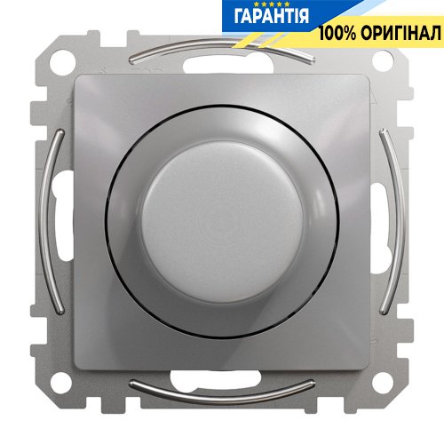 Універсальний поворотний димер для Led ламп Schneider Electric «Sedna Design» SDD113502, колір - алюміній