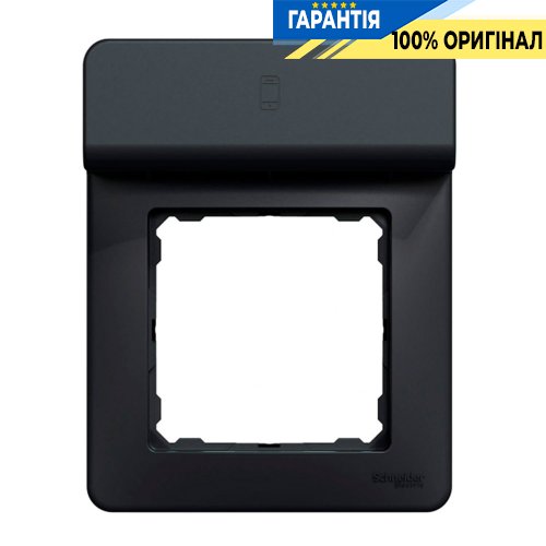 Рамка з підставкою для мобільного телефону Schneider Electric Sedna Design & Elements SDD314809, колір - чорний