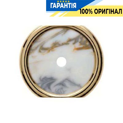 Декоративная рамка 1-местная, промежуточная, белый декор под мрамор Berker 109310