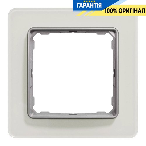Рамка 1-местная Schneider Electric «Sedna Elements» SDD360801, цвет - белое стекло