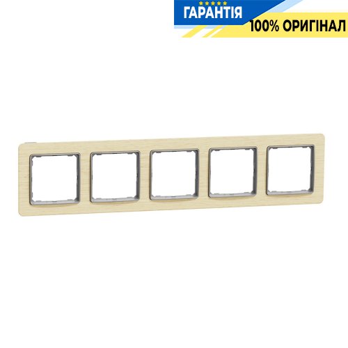 Рамка 5-місна Schneider Electric Sedna Elements SDD380805, колір - береза