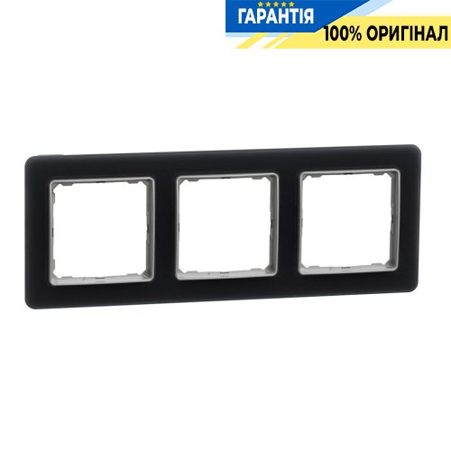 Рамка 3-местная Schneider Electric «Sedna Elements» SDD362803, цвет - стекло матовое
