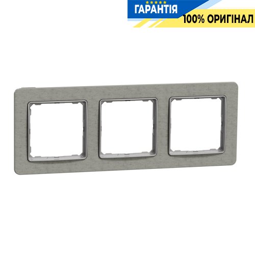 Рамка 3-місна Schneider Electric Sedna Elements SDD390803, колір - бетон