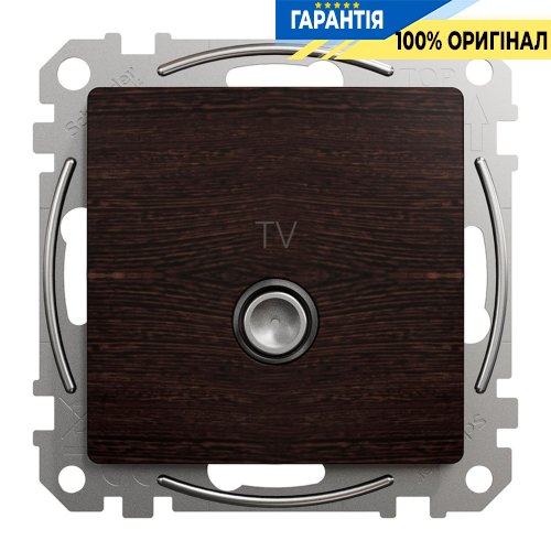 Розетка TV конечная 4дб Schneider Electric «Sedna Elements» SDD181471, цвет - венге