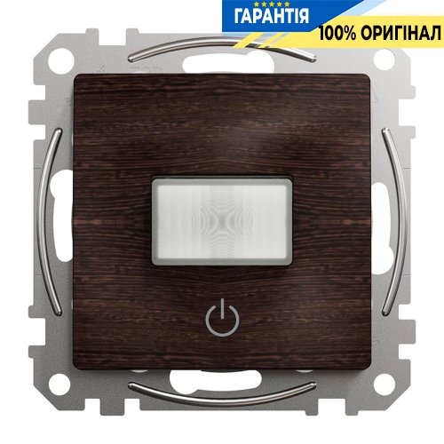 Датчик руху з вимикачем 10 A Schneider Electric Sedna Elements SDD181504, колір - венге