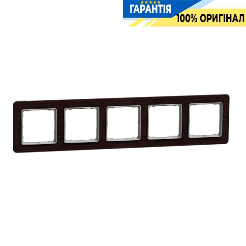Рамка 5-місна Schneider Electric Sedna Elements SDD381805, колір - венге