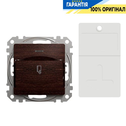 Карточный выключатель 10А, Schneider Electric «Sedna Elements» SDD181121, цвет - венге