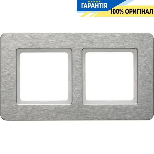 Рамка Berker Q 7 10226083, 2-я горизонтальная нержавеющая сталь