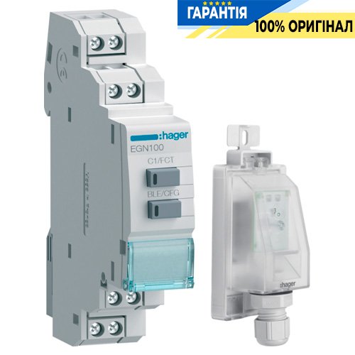 Таймер EGN100 Hager (Хагер), з датчиком EEN003 (артикул EGK100)