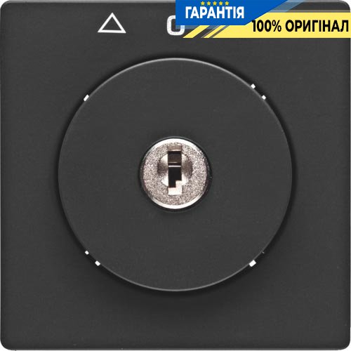 Накладка поворотного вимикача для жалюзі з замком, антрацит, Berker «Q.1» «Q.3» «Q7» 10816086