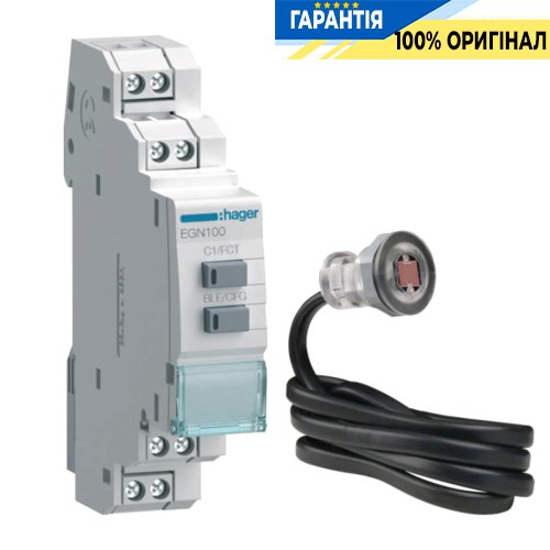 Таймер EGN100 Hager (Хагер), з датчиком EEN002 (артикул EGK101)