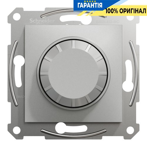 Диммер Asfora поворотный LED RC 3-370Вт Schneider Electric EPH6800161 алюминий