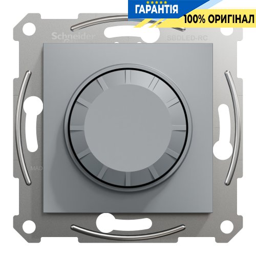 Диммер Asfora поворотный LED RC 3-370Вт Schneider Electric EPH6800162 сталь